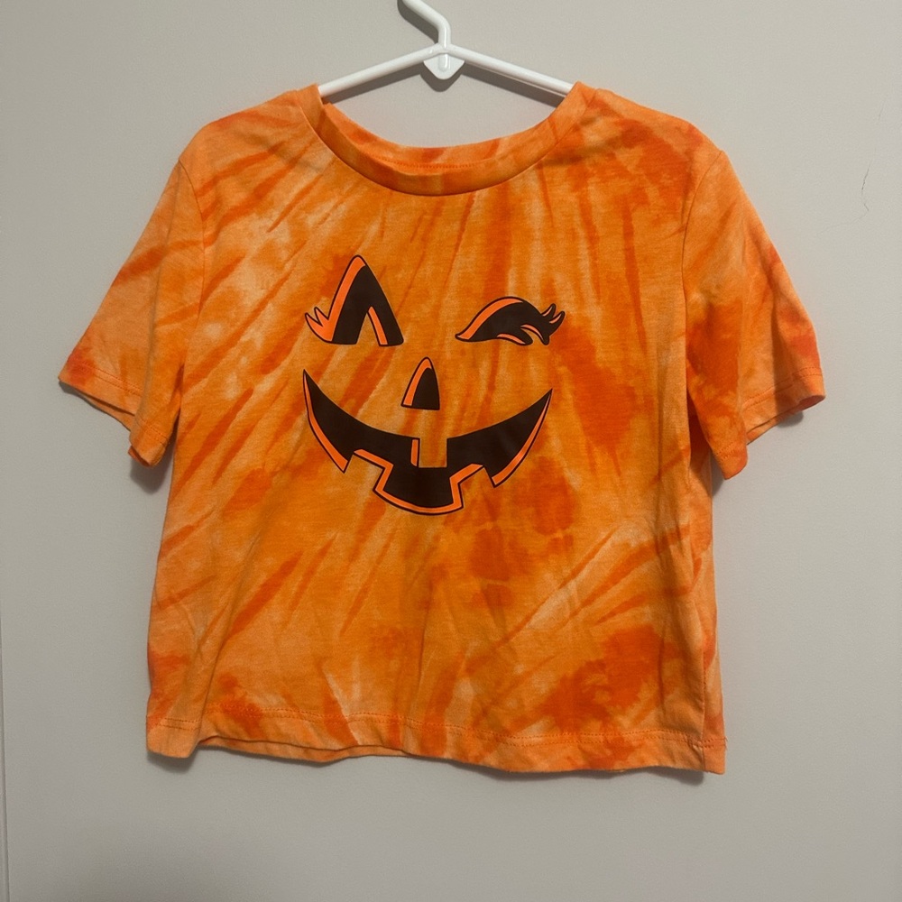 NWOT Never Worn orange tie-dye 🎃 kids sz 6-6x Will Ship Tomorrow! Fits unisex!